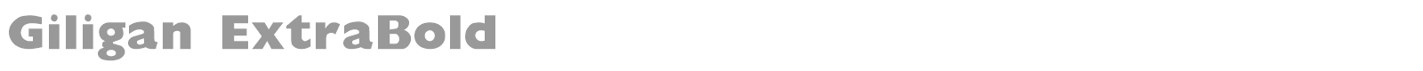 Giligan ExtraBold font preview