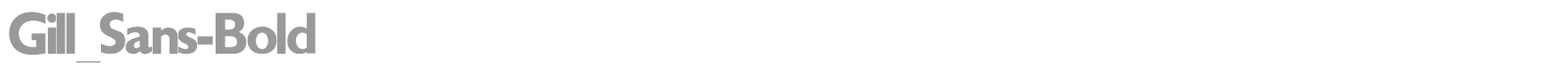 Gill_Sans-Bold font preview