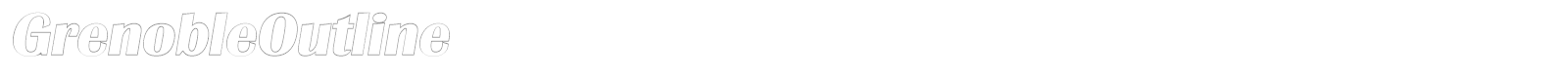 GrenobleOutline font preview