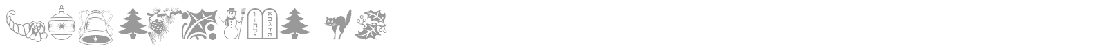 HolidayPi BT font preview