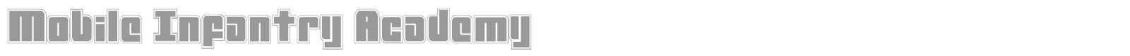 Mobile Infantry Academy font preview