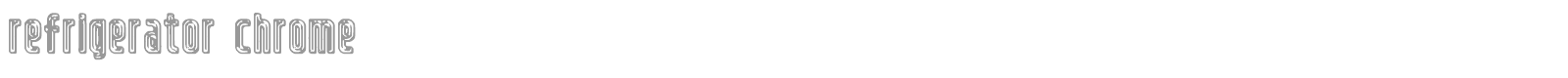 Refrigerator font preview