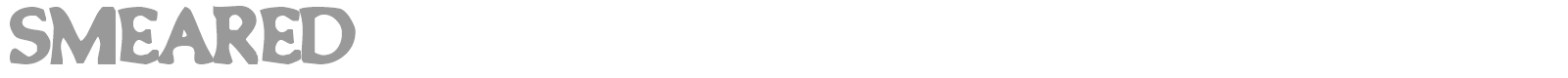 Smeared font preview