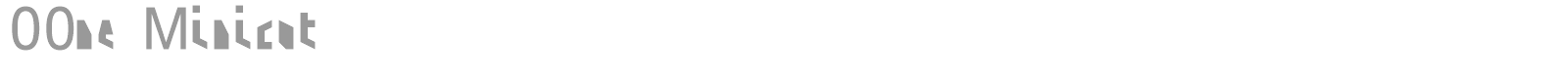 00ne Minicut font preview