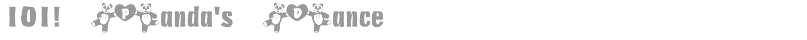 101! Panda's Dance font preview