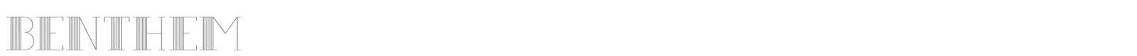 Benthem font preview
