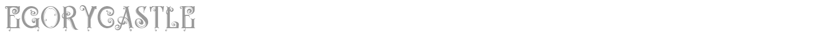 Egorycastle font preview