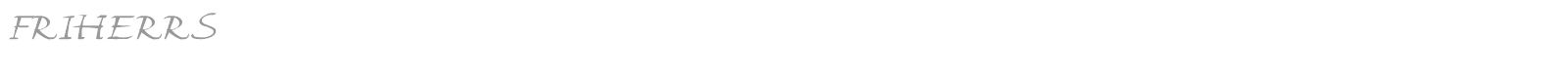 FRIHERRS font preview
