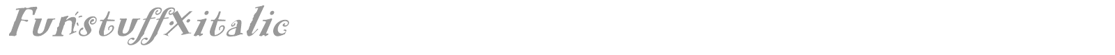 FunstuffXitalic font preview