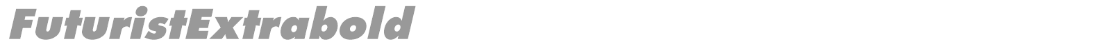 FuturistExtrabold font preview