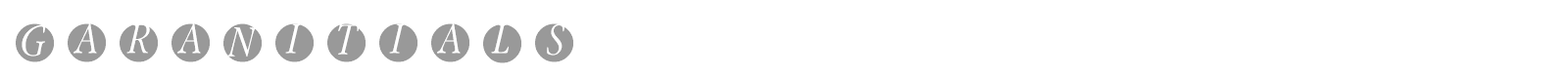 GaraNitials font preview