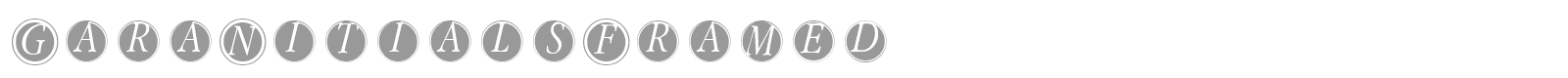 GaraNitialsFramed font preview