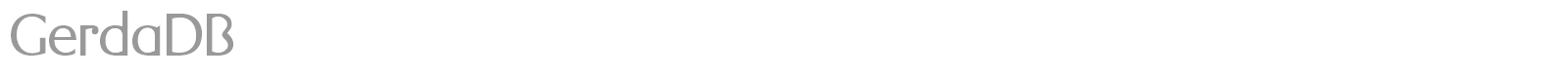 GerdaDB font preview