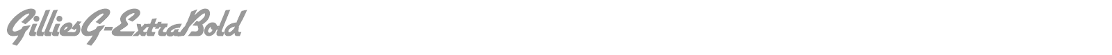GilliesG-ExtraBold font preview