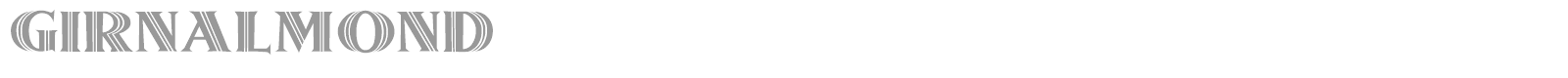 Girnalmond font preview