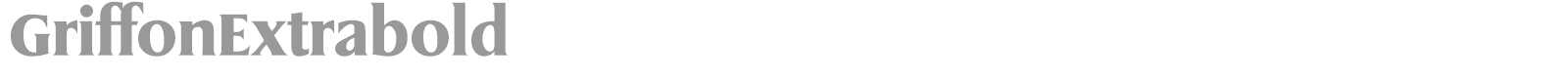 GriffonExtrabold font preview