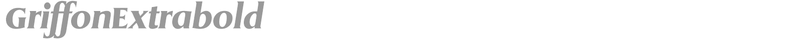 GriffonExtrabold font preview