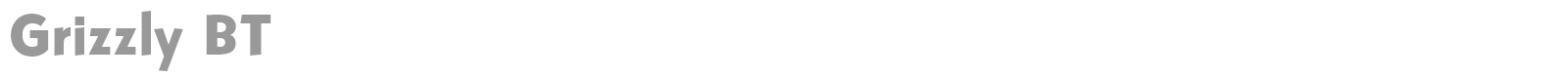 Grizzly BT font preview