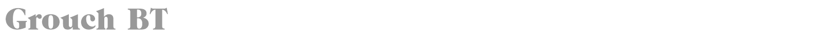 Grouch BT font preview