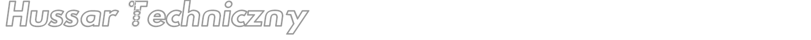 Hussar Techniczny font preview
