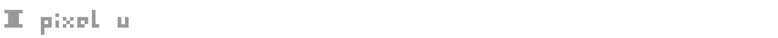 I Pixel U font preview