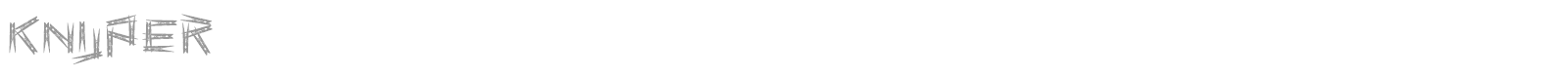 KNIJPER font preview