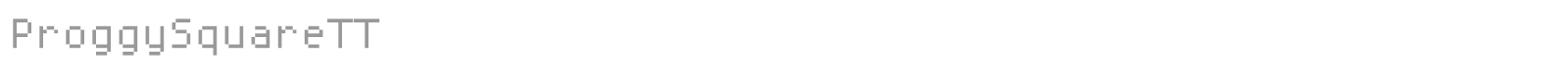 Proggy Square font preview