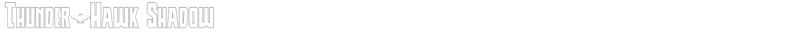 Thunder-Hawk Shadow font preview