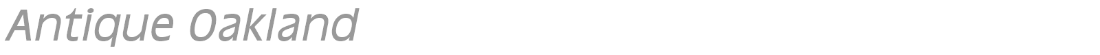 Antique Oakland font preview