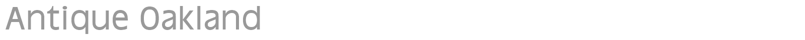 Antique Oakland font preview