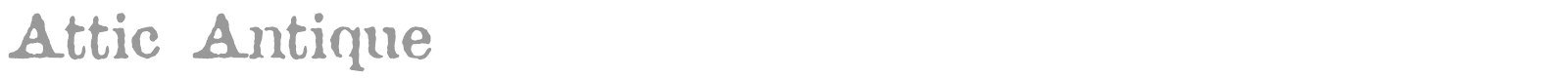 Attic Antique font preview