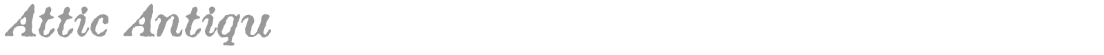 Attic Antique font preview