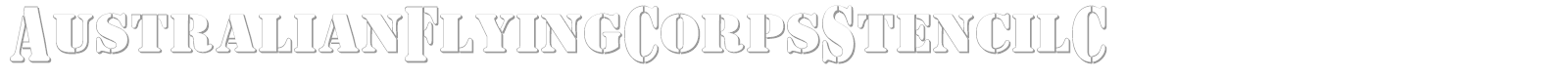 AustralianFlyingCorpsStencilC font preview
