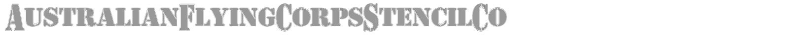 AustralianFlyingCorpsStencilCo font preview