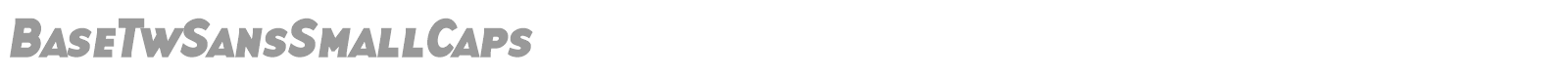 BaseTwSansSmallCaps font preview