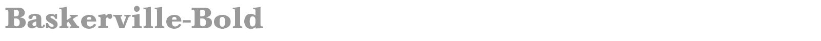 Baskerville-Bold font preview