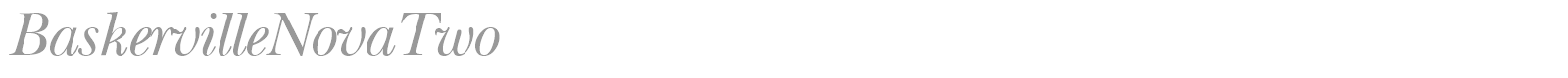 BaskervilleNovaTwo font preview