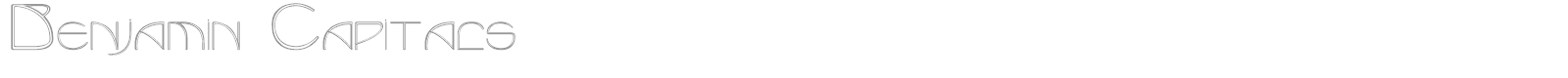 Benjamin Capitals font preview