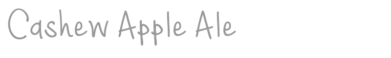Cashew Apple Ale Font | wfonts.com - download free