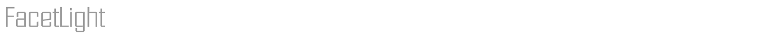 FacetLight font preview