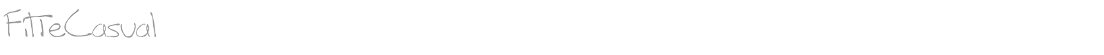 FilteCasual font preview