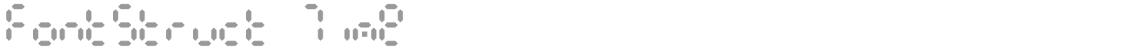 Fontstruct Time font preview