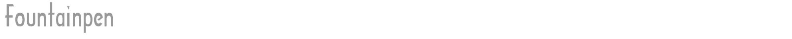 Fountainpen font preview