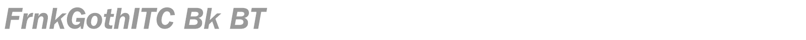 FrnkGothITC Bk BT font preview