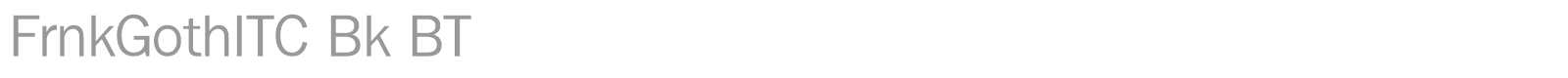 FrnkGothITC Bk BT font preview
