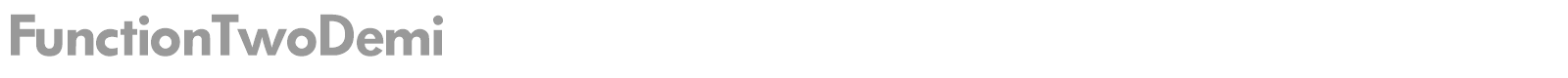 FunctionTwoDemi font preview