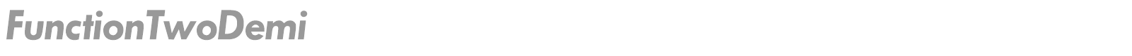 FunctionTwoDemi font preview