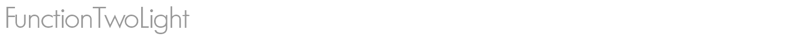 FunctionTwoLight font preview