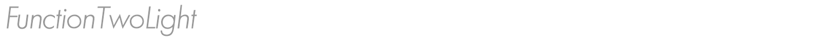 FunctionTwoLight font preview