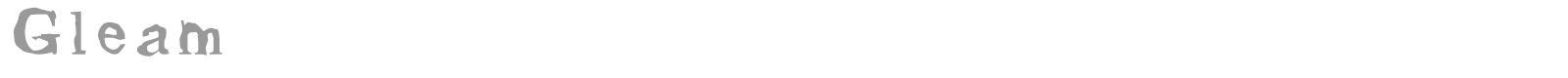 Gleam font preview